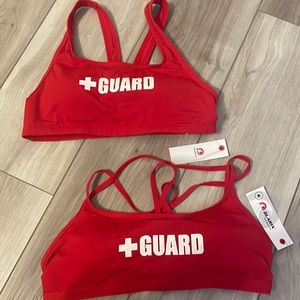 NWT lifeguard bikini tops